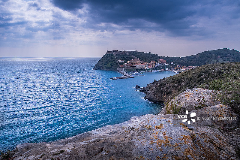 意大利托斯卡纳格罗塞托的埃尔科莱港图片素材