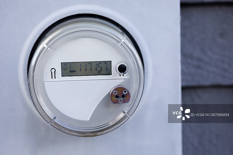 单户住宅电力公司电表图片素材