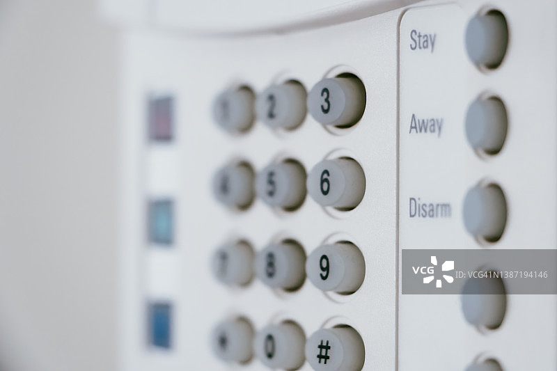 家庭安防系统控制键盘图片素材