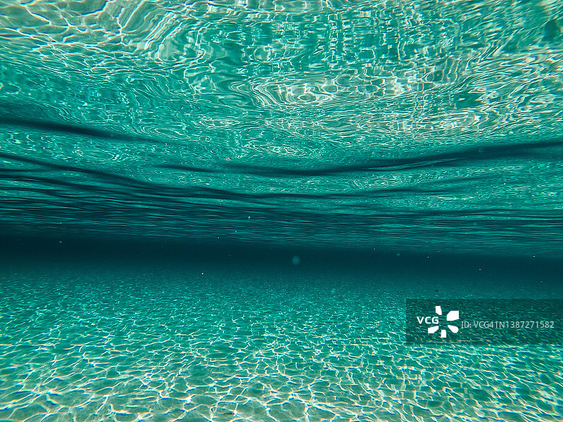 帕兰卡海滩清澈的海水图片素材