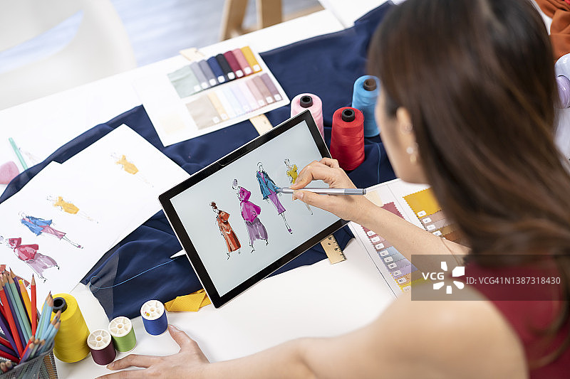 这个设计激发了我做一件短袖连衣裙的灵感图片素材