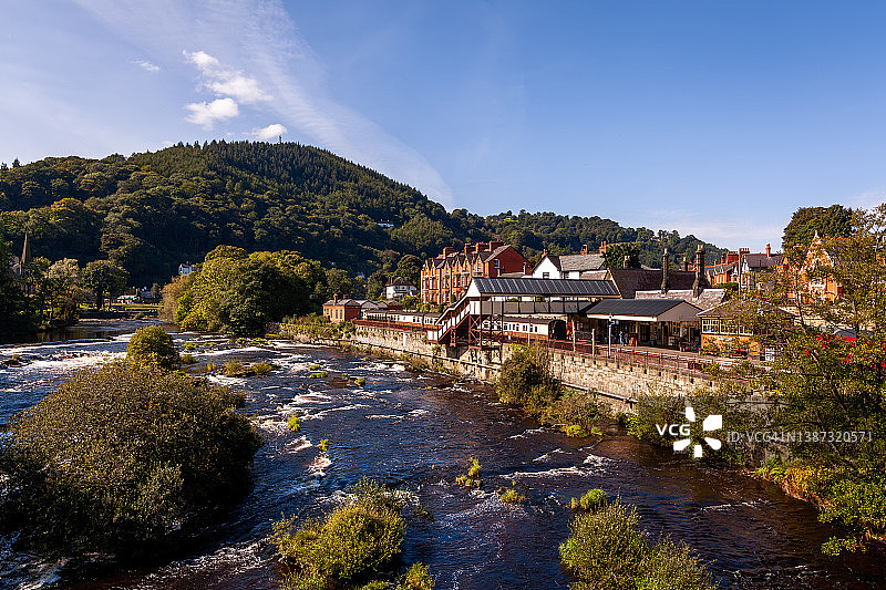 威尔士登比郡的兰戈伦图片素材