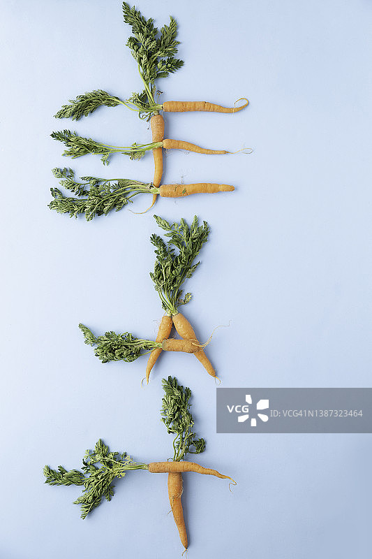 拼出“EAT”一词的可爱小胡萝卜图片素材