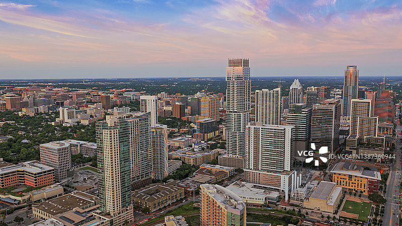 奥斯汀市中心现代建筑图片素材