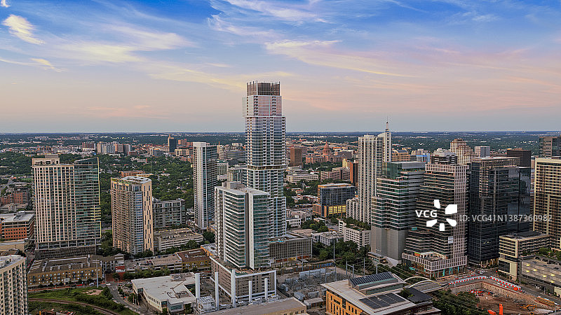 奥斯汀市中心的独立大厦图片素材