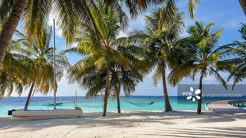 马尔代夫的平房图片素材