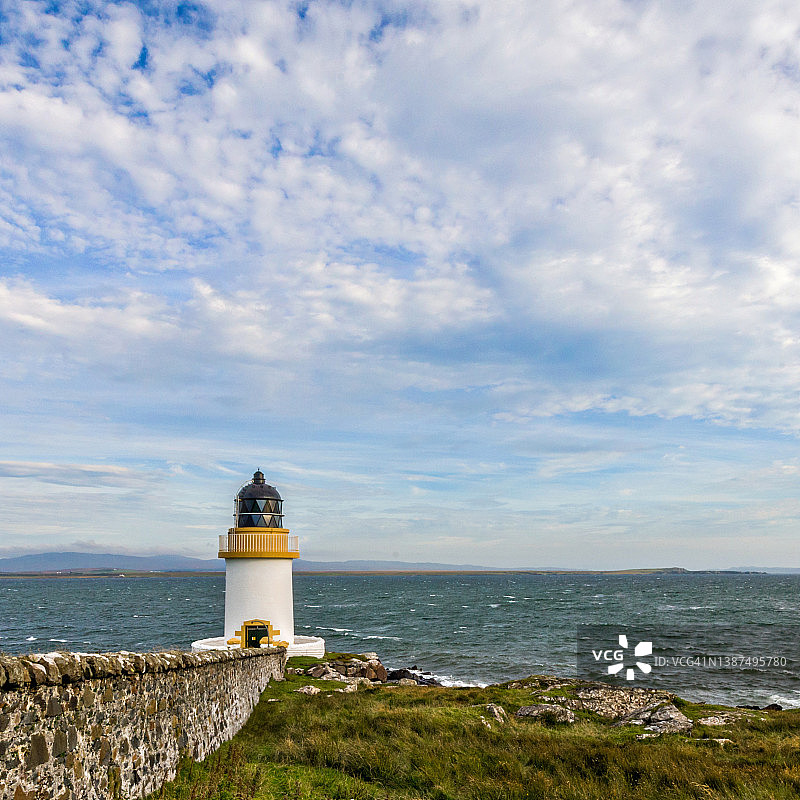 苏格兰艾莱岛美丽的灯塔海景图片素材