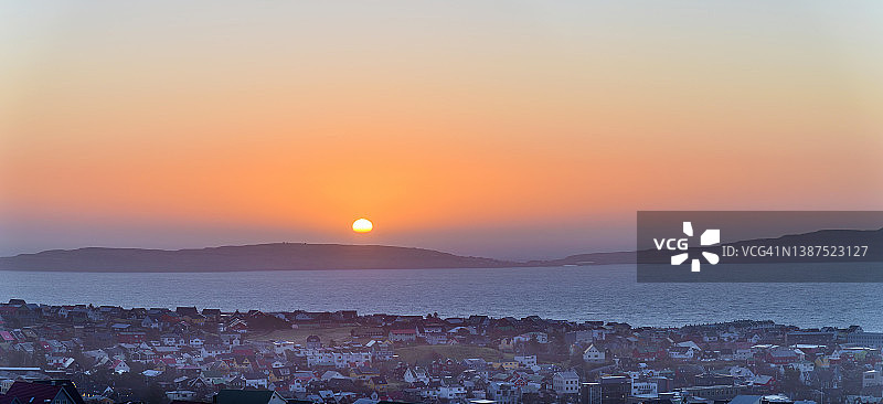 诺尔斯岛，法罗群岛图片素材
