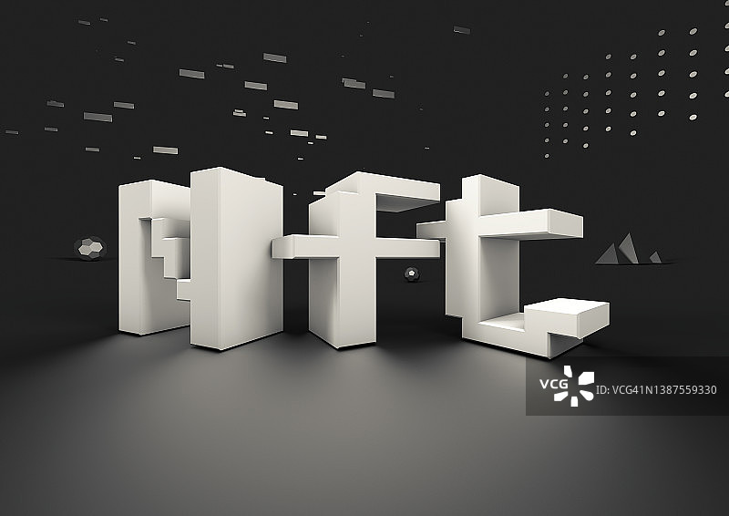 带有图形元素的非同质化代币图片素材