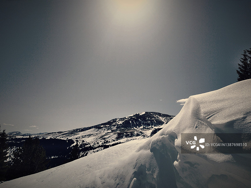 美国科罗拉多州美丽的冬季景色图片素材