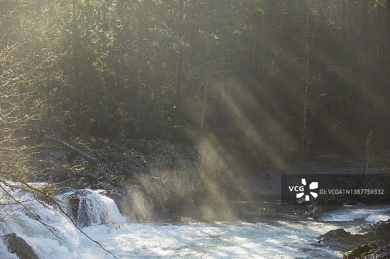 露西亚瀑布图片素材