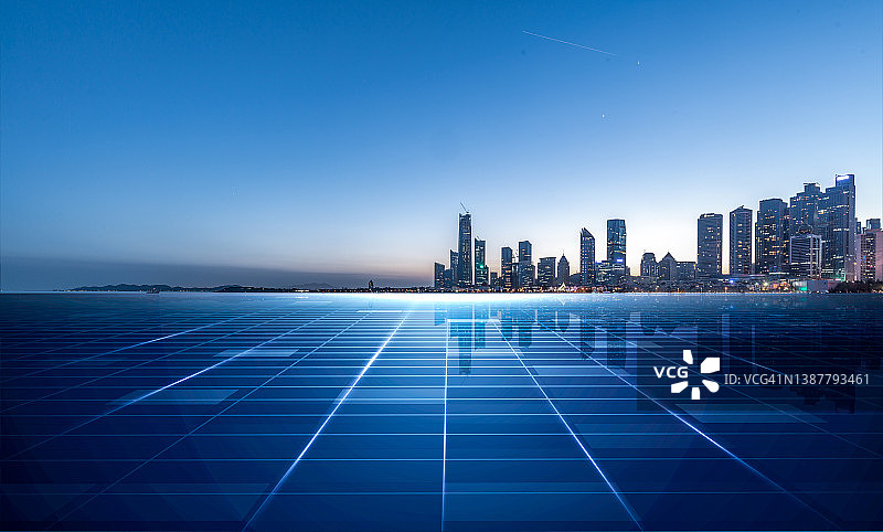 智慧城市：中国青岛图片素材