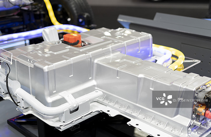 电动汽车电池组图片素材