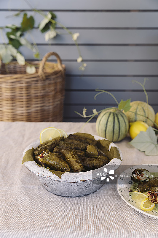 地中海地区菜肴：多尔玛图片素材