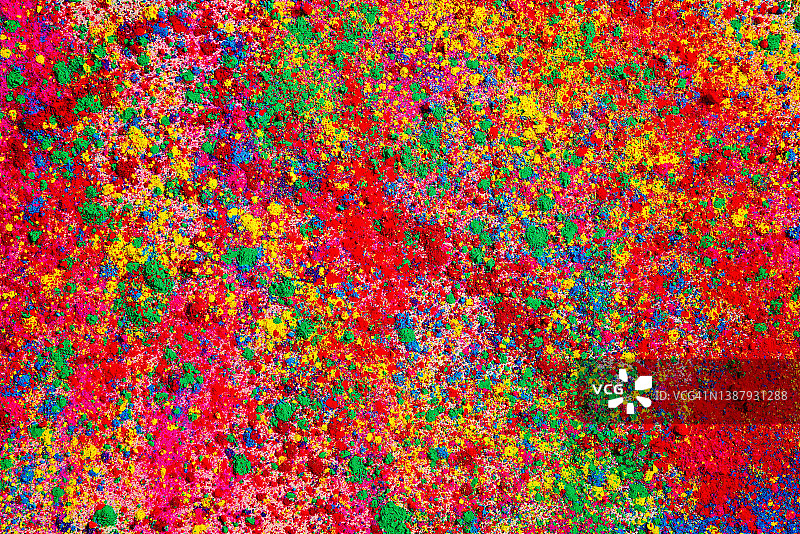 洒红节的彩色飞溅图片素材