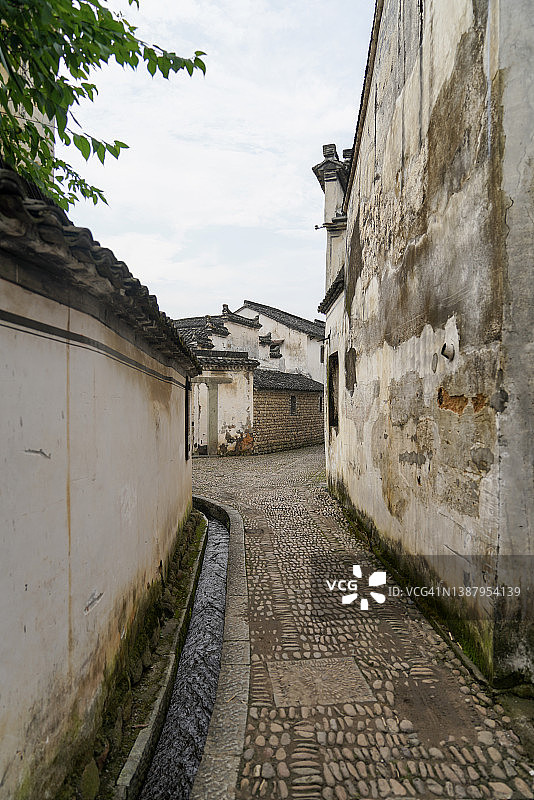 中国浙江省杭州市富阳区龙门古镇，2021年7月图片素材