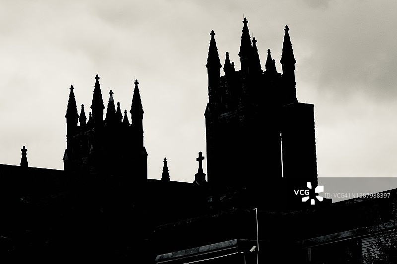 建筑结构轮廓剪影图片素材