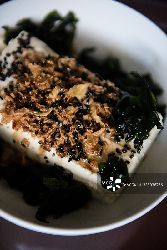 海苔炸洋葱豆腐图片素材