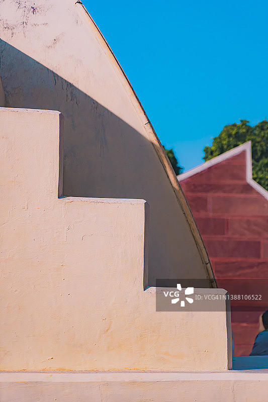 斋浦尔拉贾斯坦邦印度最大的古代石制日晷图片素材