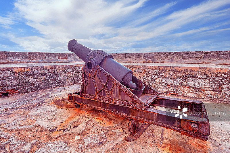 西班牙殖民时期的火炮图片素材