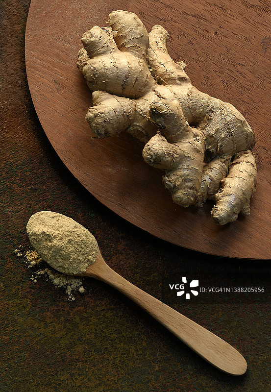 姜根和姜粉图片素材