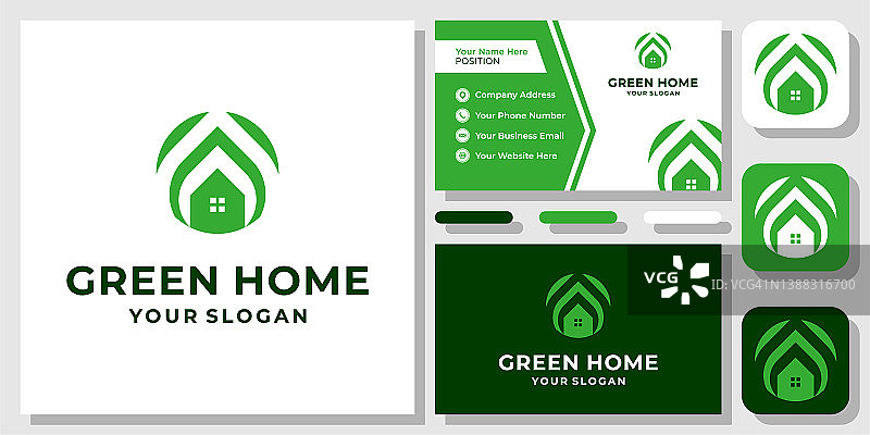 植物 家居 叶子 房屋 自然建筑 树 有机 绿色设计与名片模板图片素材