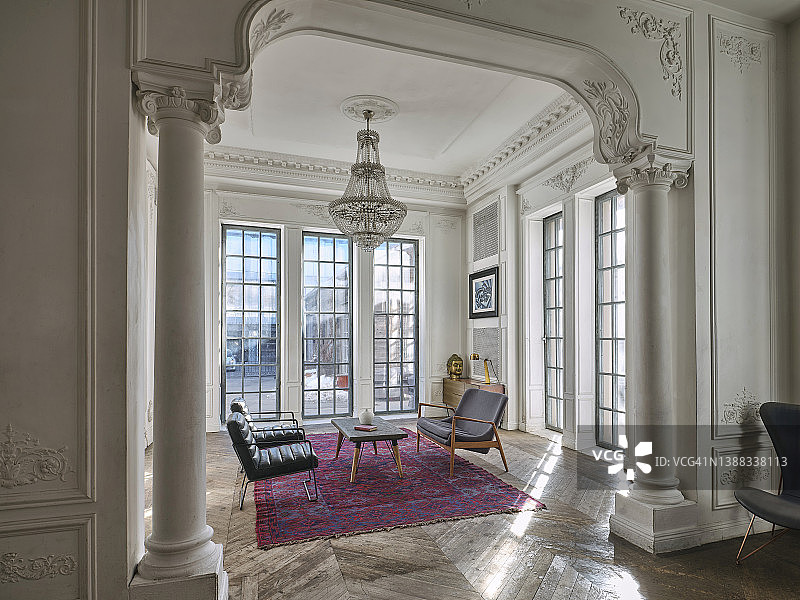 古典风格豪宅内部图片素材