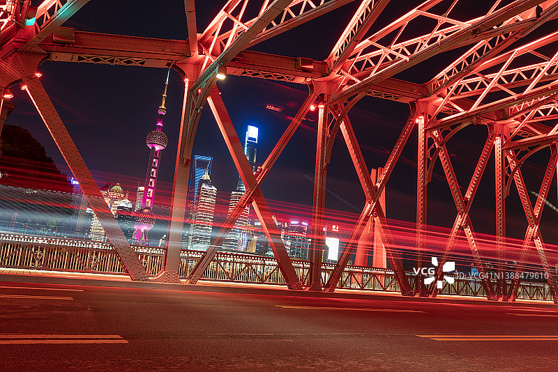 中国上海外白渡桥，2022年3月图片素材