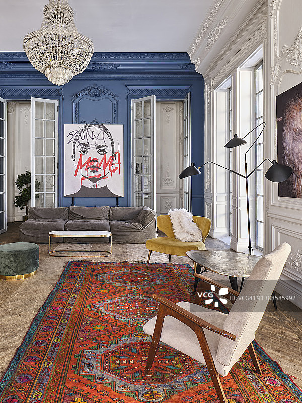 古典风格豪宅内部图片素材