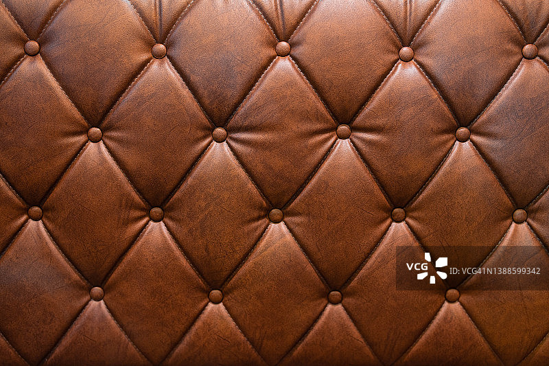 棕色真皮复古沙发背景图片素材