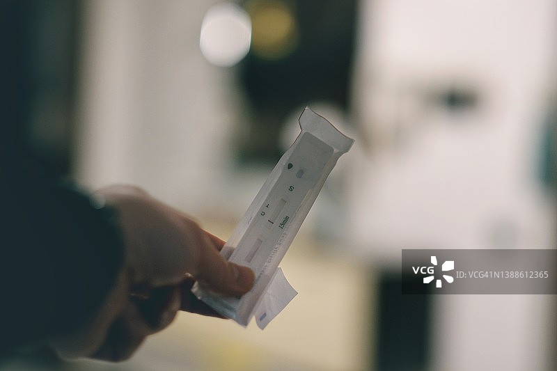 抗原阳性新冠检测图片素材