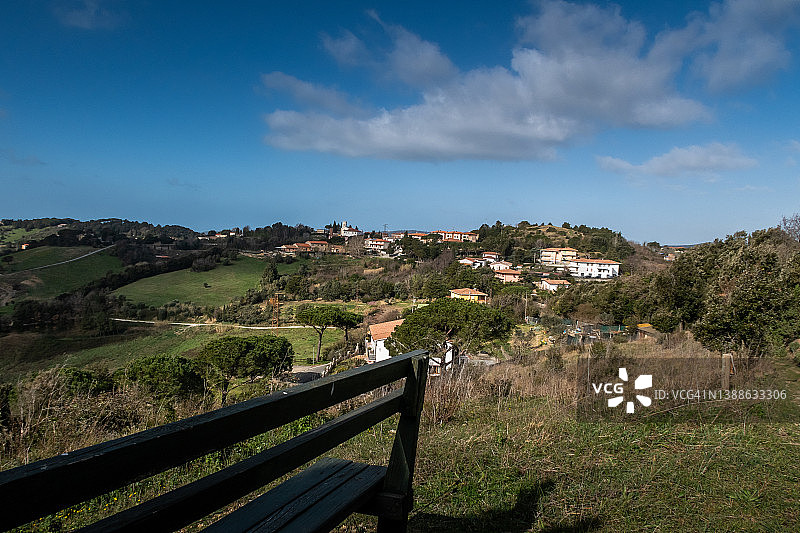 意大利托斯卡纳尼比亚亚徒步旅行图片素材