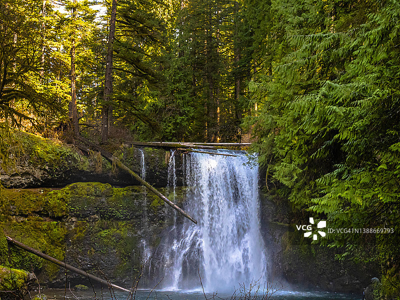 银瀑州立公园北瀑布 001图片素材