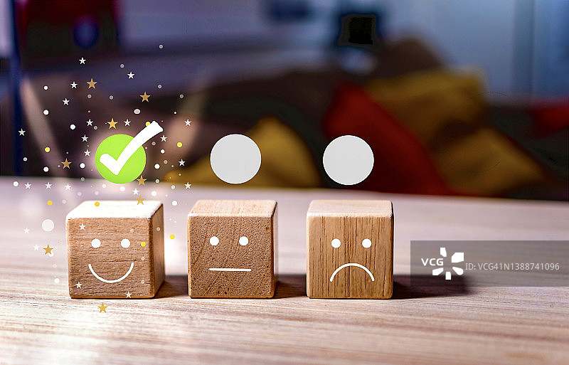 满意度概念，客户体验概念，最佳满意度评分图片素材