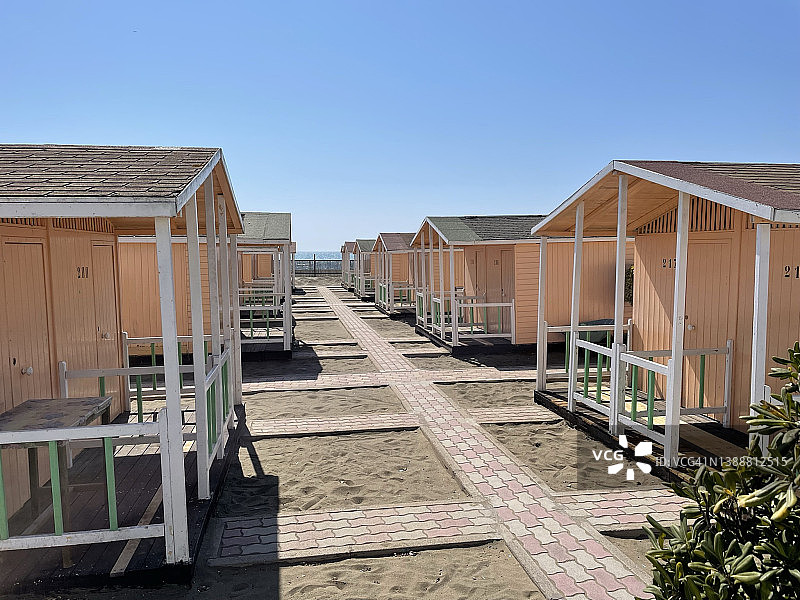 海滩建筑图片素材