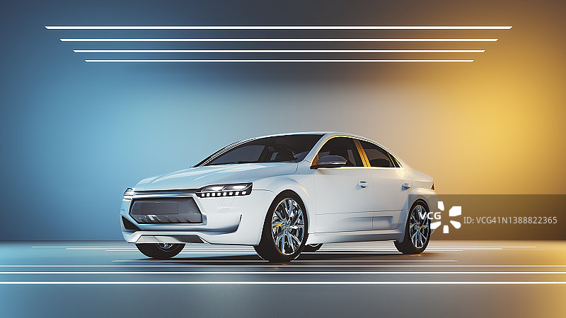 现代汽车产品拍摄渲染图图片素材