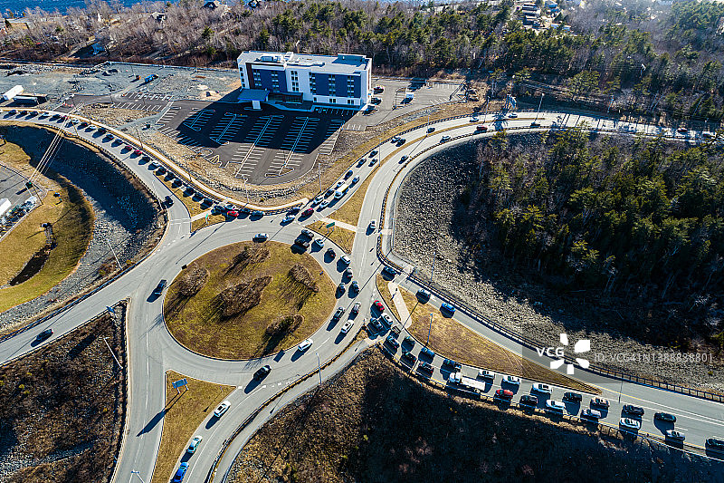 高峰时段交通拥堵图片素材