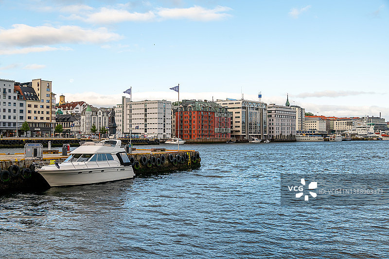 挪威卑尔根港口图片素材