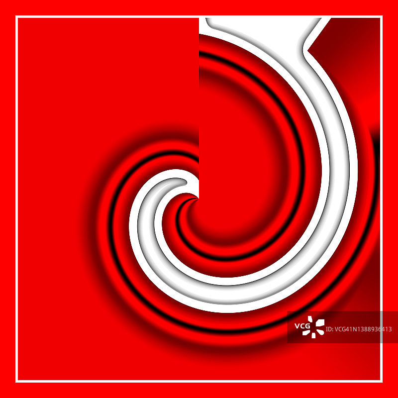 创意抽象弯曲漩涡形状设计图片素材