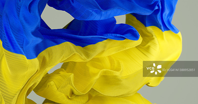 乌克兰国旗飘扬动画图片素材