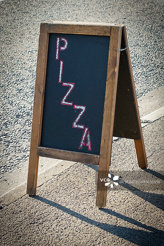 工匠流动披萨摊贩图片素材