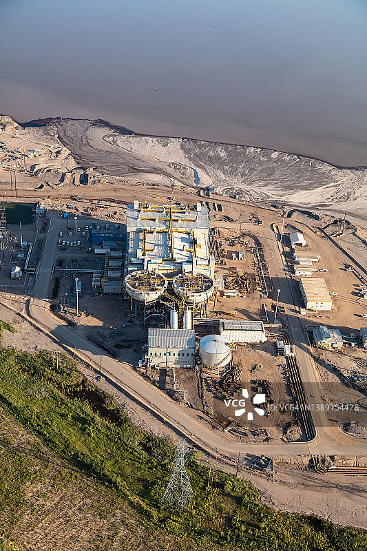 石油工业采油区航拍图片素材