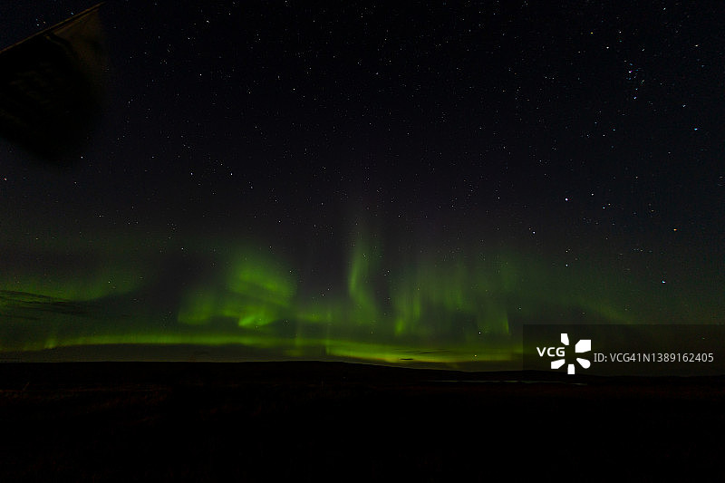 北极光自然光显示航拍图片素材