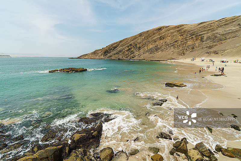 秘鲁帕拉卡斯拉斯米纳斯海滩图片素材