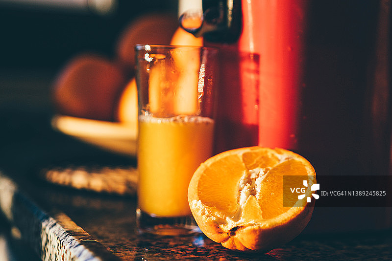 鲜榨橙汁图片素材