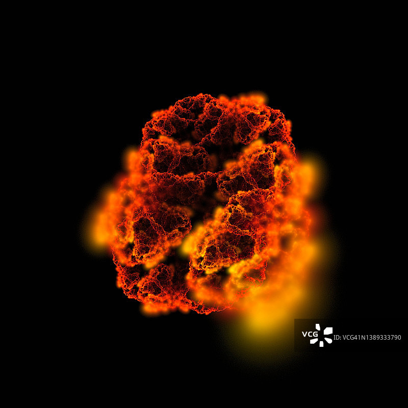 闪亮分子 - 抽象数字艺术图片素材