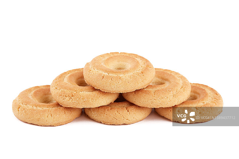 白色背景下的饼干图片素材