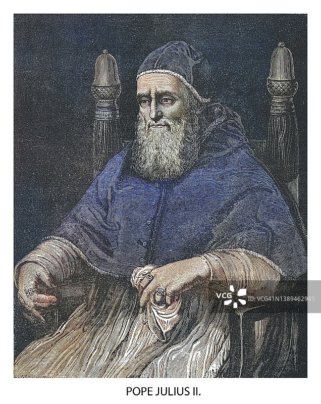 教皇尤利乌斯二世肖像图片素材