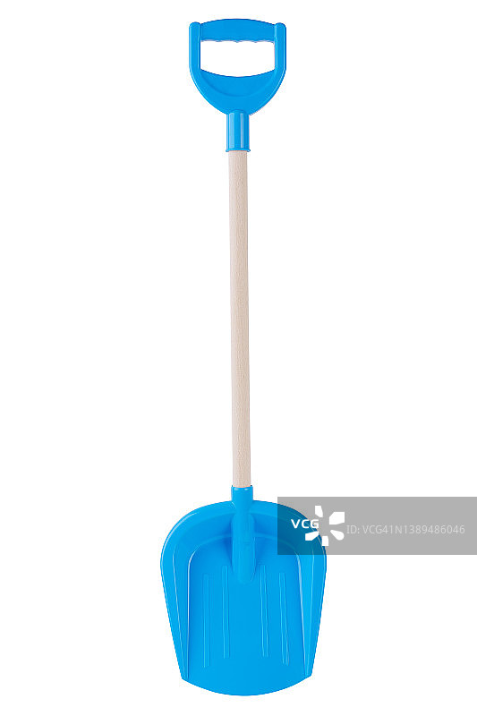 白色背景下的儿童铲子图片素材