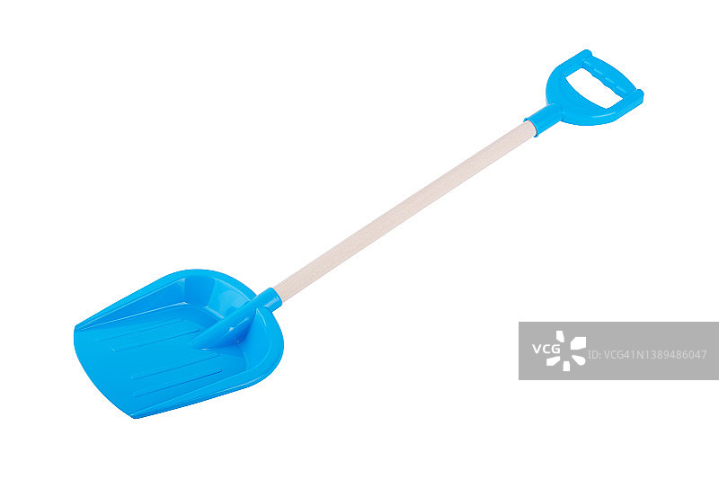 白色背景下的儿童铲子图片素材